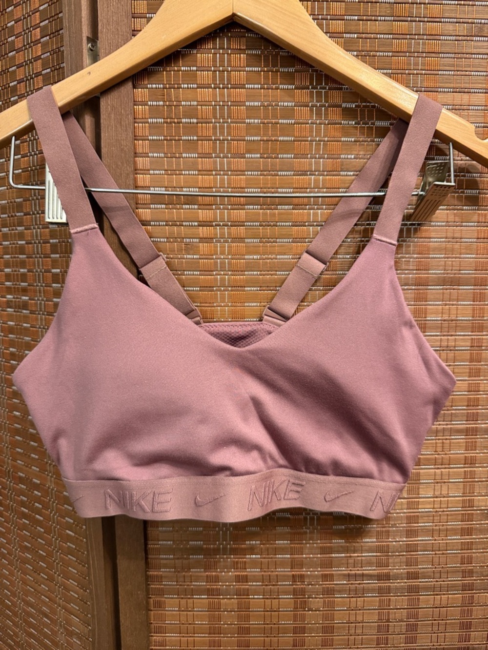 Nike Dusty Rose Double-Strap Sports Bra